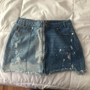 Distressed Skirt